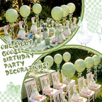 Chunful 10 Set Sage Green One Silly Goose 1st Birthday Decoration 11.8 Inch - Image 3