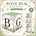 Sabary 4 Pcs Love Bug Baby Boxes Baby Shower Gift Boxes - Image 2