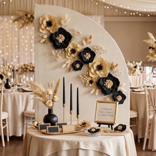 Cholemy 24 Pcs Tissue Paper Flowers, Crepe Paper Flowers Decorations 8" 10" 12" for Wedding Party Baby Bridal Shower Carnival Party Birthday Nursery Wall Decor (Graduation Series) by Cholemy