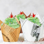 Potchen 800 Pcs Tulip Cupcake Liners Baking Cups,Newspaper,Mocha Style - Image 6
