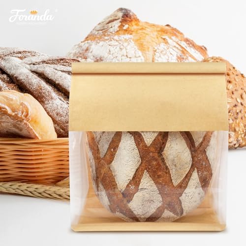 100 Pcs Bread Bags with Tabs for Homemade Sourdough Bread, 8.7"x4.3"x11" - Image 4