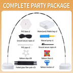 JOYYPOP Bundle of Balloon Arch Kit, 10ft Wide & 9ft Tall and 4 Sets Balloon Stands for Table 15.75 Inch - Image 3