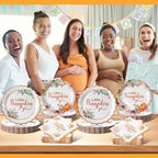 Domensi 250 Pcs Little Pumpkin Baby Shower Party Decoration Set Serves 50 - Image 6