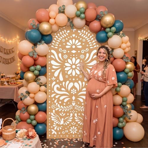 Gerrii 6 ft Cielito Lindo Arch Backdrop, All-in-one Stand up, Light Brown - Image 7