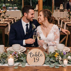 Novabright 30 Pcs 1 to 30 Numbers Rustic Wood Table Numbers Set Wedding Table Number for Wedding Centerpieces Banquet Seating Rustic Party Anniversary Event Decoration - Image 3