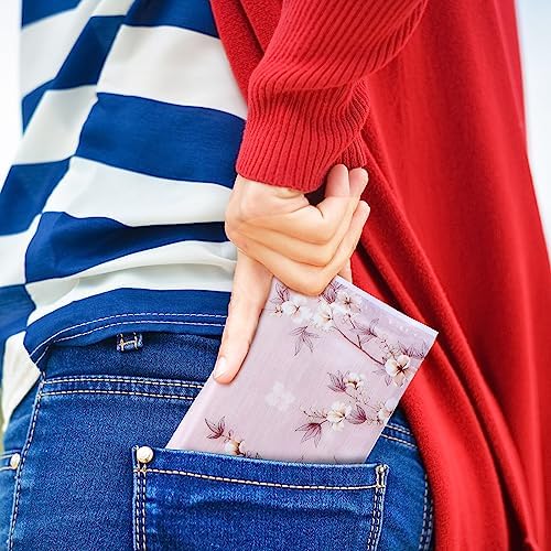 PerKoop 100 Pack Pocket Tissues Travel Slim Packs Small Facial Tissues Wallet Size Toilet Paper for Travel Guest Wedding Supplies, 4 Styles(Colorful Flowers) - Image 6