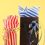 MR FIVE 60 Sheets Blue Stripe Tissue Paper Bulk,14" x 20",White with Blue Stripes Tissues Paper for Gift Bags,Baby Shower,Birthday,Weddings (Pack of 3) - Image 4