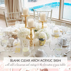Vicenpal 1-30 Table Numbers with Stand, 4 x 6 Inch Gold Arch Acrylic - Image 2