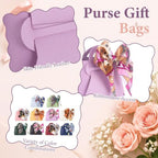 Kacctyen 50 Pack Mini Leather Purse Gift Bags PU Wedding, Multicolor - Image 4