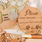 Wedding Guest Book Alternative, Rustic Family Tree Signature Frame Sign in - Image 3