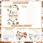 Serencatcher 7.2ft 6ft Love Brewing Arch Backdrop Covers Set of 2 - Image 4
