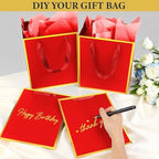Addblu 100 Pack Bulk Luxury Gift Bags with Handles & 100 Tissue Papers - Image 5