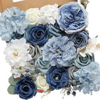 Artificial Flower Box Set Faux Flowers Fake Roses with Stems for DIY by SownwithAwe