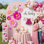 Faylifeway Large Paper Fowers Decorations for Wall Birthday Party Backdrop - Image 3