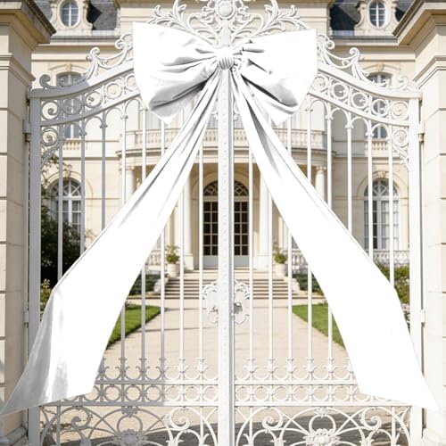 Luxury Giant Velvet Bow Decor Oversized Wall Bow Decorations Bow Decorative for Room Wall Party Birthday Backdrop Baby Shower Decor Front Door Patio Outdoor Wedding Arch by Unknown