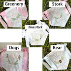 Customized Newborn Welcome Banner Embroidered Newborn Name Personalized Gifts Newborn Decorations With Bow Perfect For Baby Welcome Party Greetings Newborn Hospital Entrance Decorations - Image 3