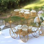 Efavormart 2 Sets of Large Metallic Gold Bird Cage Wedding Centerpiece Table Party Decor All Occasions - 9",13" Tall - Image 5