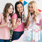 TrelaCo Mermaid Cool Baby Shower Games Bottle Chug Sign Wooden Mermaid Theme Gift Sets Gender Reveal Party Favors and 12 Pcs Baby Bottle Shower Favor for Games Gender Reveal - Image 6