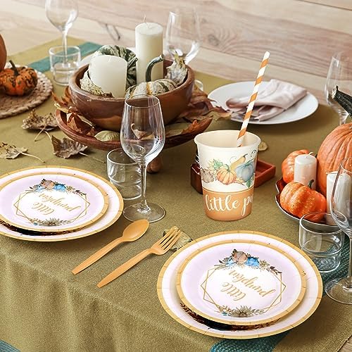 Tanlade 193 Pcs Fall Little Pumpkin Baby Shower Decorations Pumpkin Banner - Image 5