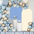Blue & Cream Chiara Arch Backdrop Stand Covers (7.2FT, 6FT) - Image 2