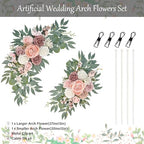 Pink Wedding Arch Flowers Set of 2 - Image 2