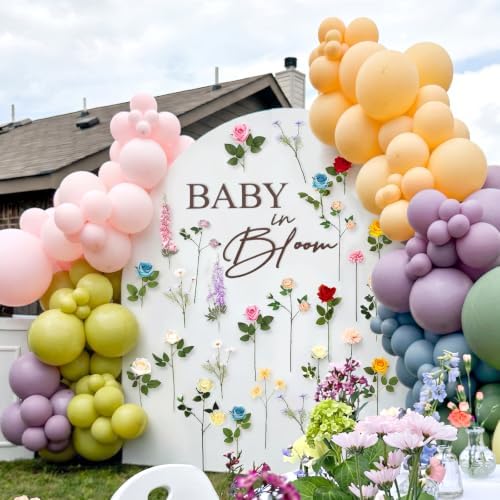 26 Pcs Baby in Bloom Floral Backdrop Arch Baby Shower - Image 6