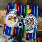 100 Pcs Blue Talavera Mexican Paper Placemats 13.5 Inch Cielito Lindo Party Decoration Disposable Scalloped Platos De Barro Mexicanos Paper Table Mat for Fiesta Wedding Baby Shower Party Decor - Image 7