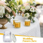 Nuogo 100 Pack 1.5oz Mini Hexagon Glass Jars Bulk Honey Jars, White - Image 6