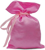 Darling Souvenir 50 Satin Drawstring Gift Pouch Small Wedding Party Favors Bag - 8" x 10" inches Baby Shower Thank You Pouches- Baby Pink by DarlingSouvenirMADEWITHLOVE