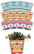 Succulent Pot Wraps for Wedding Favors, Baby Shower or Bridal Shower | Fits Most 2 Inch Square Pots | Peel and Stick Vinyl Wraps | Does Not Include Mini Live Plant or Pot (50 Wraps, Ganado Prints) by PRODUCT80