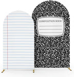 Moukeren Composition Notebook Arch Backdrop Cover 6ft and 7.2ft for Pastel Classroom Decor Back to School Bulletin Board Paper Background Party Banquet Photo Arches Background Decorations - Image 7