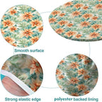 Christmas Gnome Dreams Floral Pattern #2 Fabric Print Oval Tablecloth Stain and Wrinkle Resistant Washable for Anniversary Bachelorette Party Baby Shower Fits for 52" x 70" Oval Table - Image 5