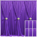6 Panels Purple Backdrop Curtain for Parties Wedding Wrinkle Free Purple Photo Curtains Backdrop Drapes Fabric Decoration for Birthday Party Photography 30ft(W) x 10ft(H) by Tao-GePartyDecorations