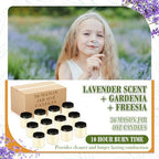 MTLEE 36 Pcs Bulk Candle Mini Mason Jar Candle, Freesia, Gardenia, Lavender - Image 3