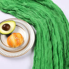 12 Pack 10Ft Green Cheesecloth Table Runner 23 x 120 Inch - Image 5