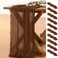 10 Pack Cheesecloth Table Runner Fall Boho Gauze Wedding Party Home Decor by Socomi