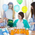 Funnymoom 96 Sets 2 oz Plastic Honey Bear Bottle Bear Shape Clear Empty Honey Jar 96 Tags 2 Rolls Jute Rope Honey Containers Empty Honey Dispenser for Baby Shower Party Favors Gifts (White Lid) - Image 6