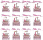Keepsake Figurine 12 pcs Stork Carrying Clear Pink Pacifier | Awesome Decorations or Party Favors | for Pregnancy Announcements, Gender Reveals, Birthday and Special Celebrations - Image 3