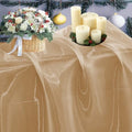 35 Yard Organza Fabric 44" Wide for Wedding Event Décor - Champagne Gold by MDS