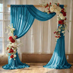 Pack of 2 Wedding Arch Drape Panel Fabric 30" x 100ft - Dark Teal by MDS