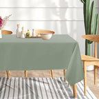 sancua 2 Pack Sage Green Tablecloths 60x102 Inch for 6 Feet Rectangle Tables - Image 2