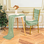 24 Pack Sage Green 10Ft Cheesecloth Table Runner - Image 5