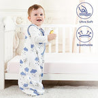 Yoofoss Baby Sleep Sack 18-24 Month 0.5TOG 100% Organic Cotton 2-Way Zipper - Image 3
