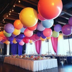 100 Pcs Giant Balloons Kit 18 24 36 Inch Mixed Size Latex pool Balloon, With 10 Colors - Party Decoration Supplies for Birthdays, Weddings, Events - Image 5
