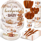 Dandat 350 Pcs Baby Shower Set, Bear, Brown by Dandat