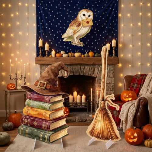 3Pcs Wizard Party Backdrop Decorations,3Ft Plastic Cardboard Cutouts - Image 4