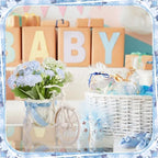 3 Sets Blue Bike-Shaped Baby Shower Table Centerpieces - Image 5