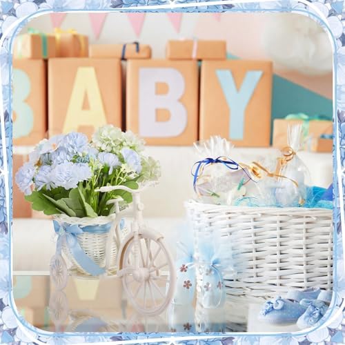 3 Sets Blue Bike-Shaped Baby Shower Table Centerpieces - Image 5