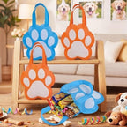 Tranqun 36 Pcs Blue Dog Paw Print Party Favor Bags with Handle - Image 2
