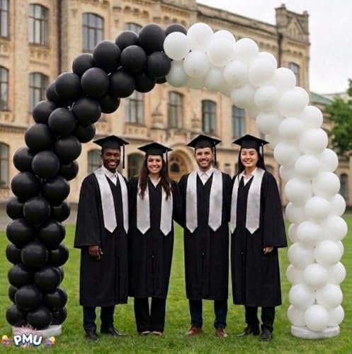 PMU DIY Professional Balloon Arch Deluxe Kit (Black and White) Balloon Garland for Party Decoration, Decoration Kit for Birthday Party, Wedding, Graduation, Baby Shower (41688-61646) Pkg/1 - Image 3